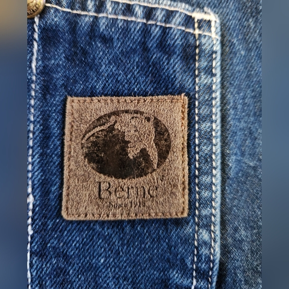 Mens Berne Denim Overalls Sz 40x30 - Picture 3 of 5